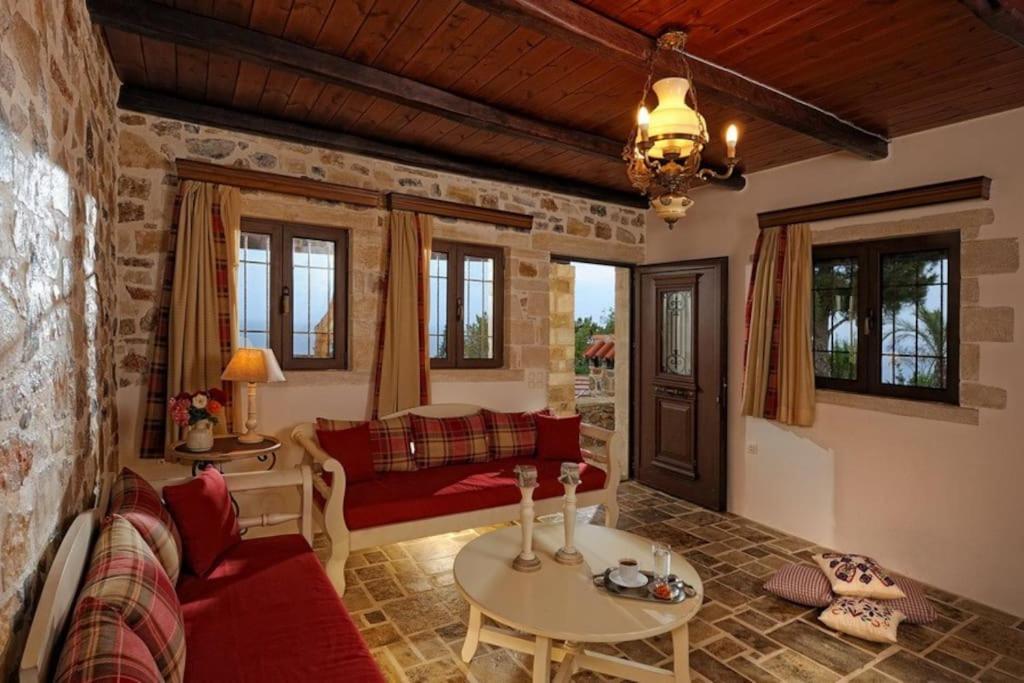 Вілла Stone House With Sea View Achlia Екстер'єр фото